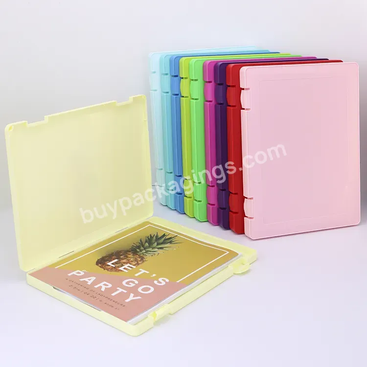 Custom Color Plastic File Folder Nursing File Holder Box Travel Portable Document Organizer Pp Plastic File Case With Handle