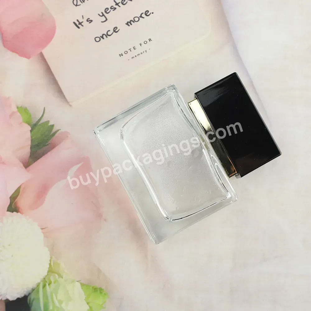 Custom Color Printing Logo 30ml Square Lady Perfume Glass Bottles Design