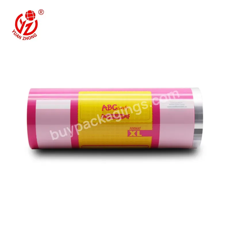 Custom Color Printing Logo Design Soft Laminated Package Film Roll For Food Candy Film With Transparent Window Packaging Film