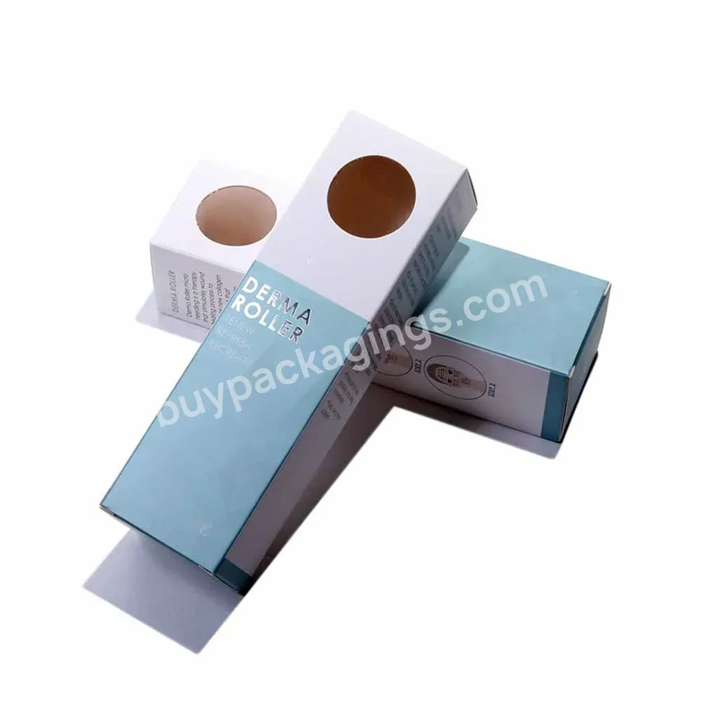 Custom Color Printing Massager Beauty Instrument Cosmetic Packaging Pvc Window Paper Box For Cosmetic Packaging