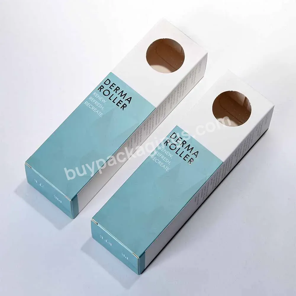 Custom Color Printing Massager Beauty Instrument Cosmetic Packaging Pvc Window Paper Box For Cosmetic Packaging
