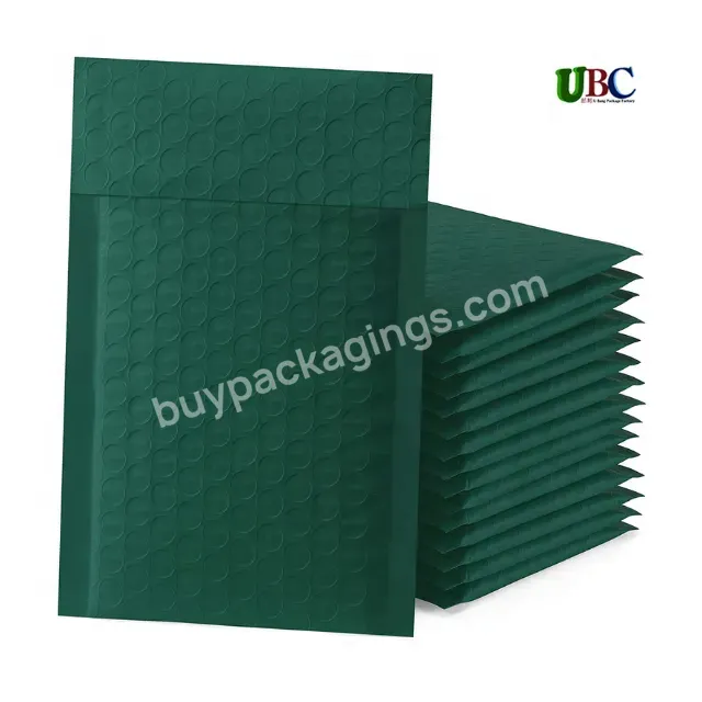 Custom Color Size Dark Green Envelope Pouch Factory Wholesale Mini Bubble Bags Eco-friendly 12x18 Bubble Mailer For Jewelry Pack