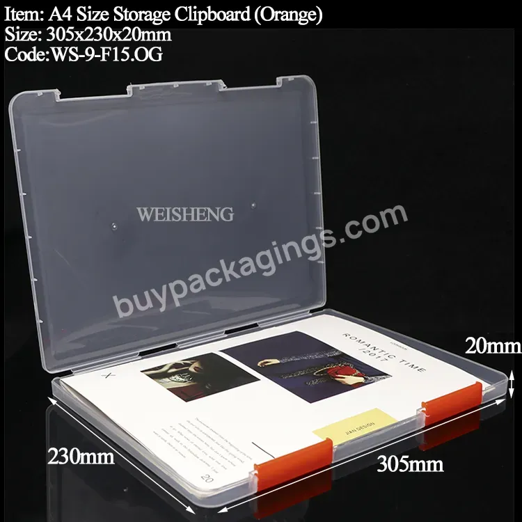 Custom Color Snap Switch Pp Simple Style Portable Document Storage A4 Letter Size Plastic File Bag Filing Box With Lid