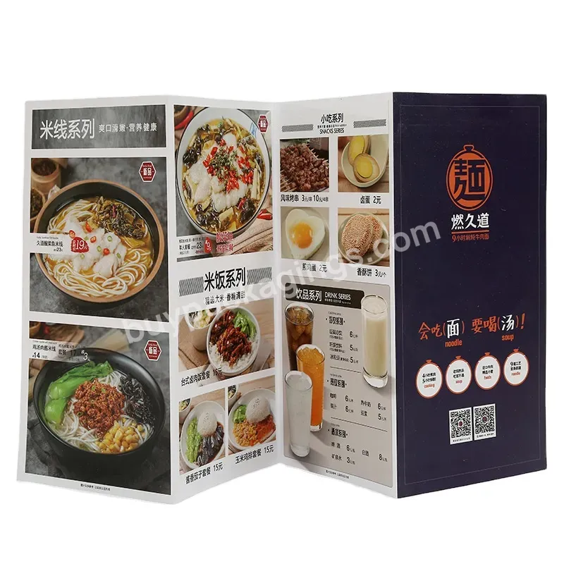 Custom Color Softcover Food Recipe Book Booklet Cookbook Catalog Restaurant Menu Printing