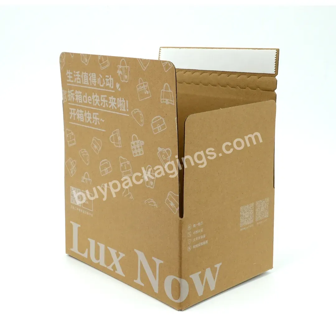 Custom Colored Paper Carton Clothing Hat Shipping Boxes Packaging Corrugated Mailing Box