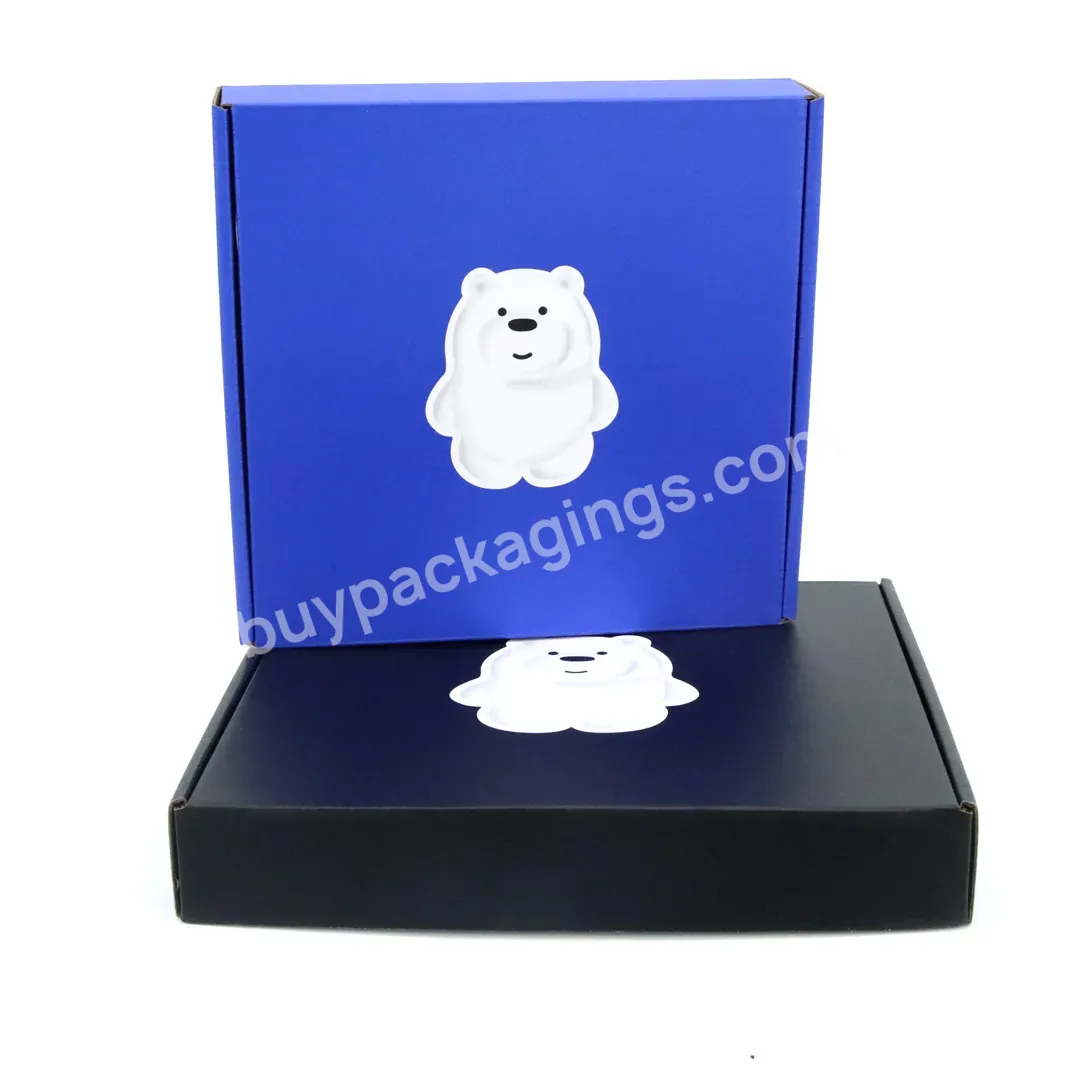 Custom Colored Paper Mailer Box Cardboard Carton Clothing Hat Shipping Boxes Packaging Corrugated Box