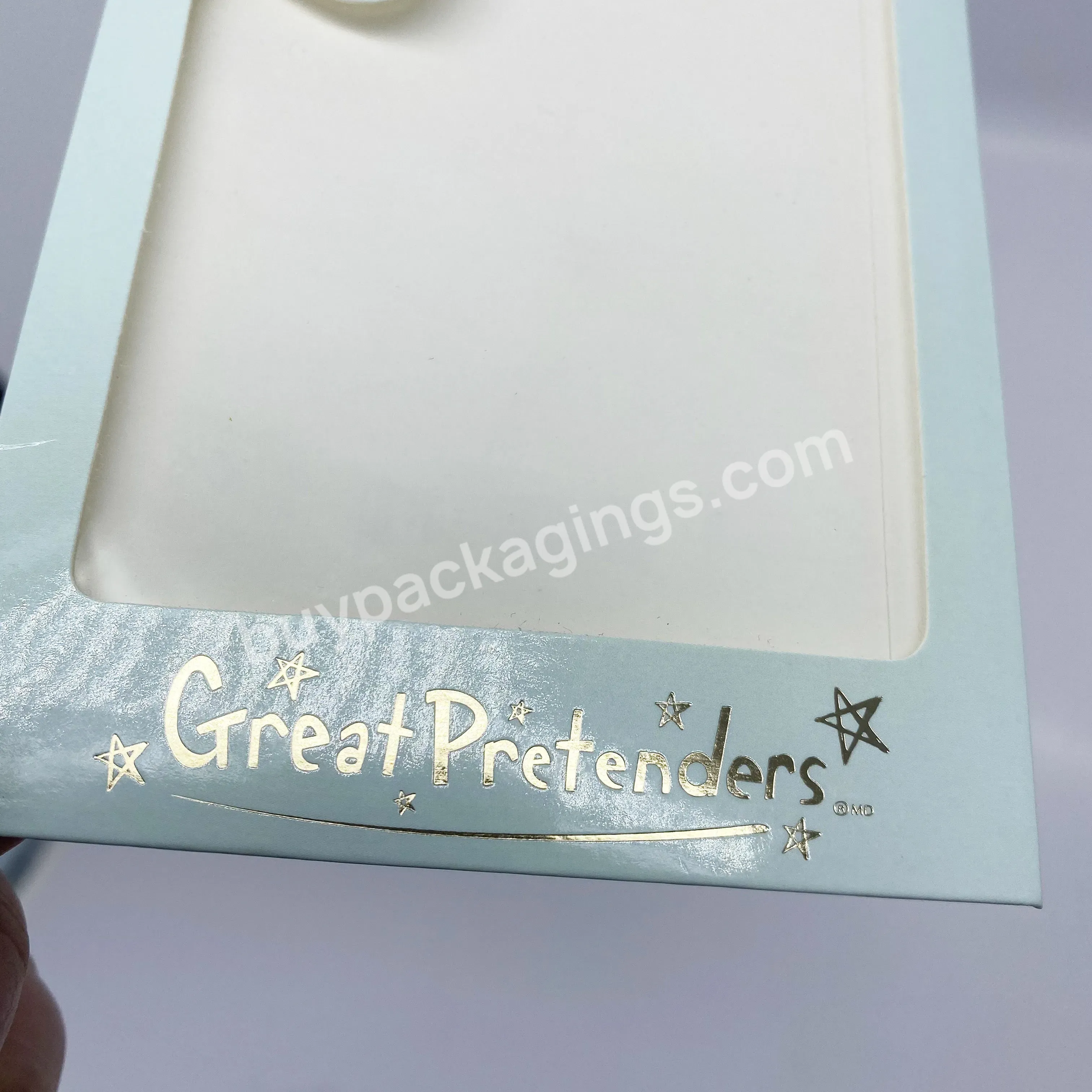 Custom Colored Printing White Small Square Paper Jewelry Packaging Envelope With Large Pvc Window