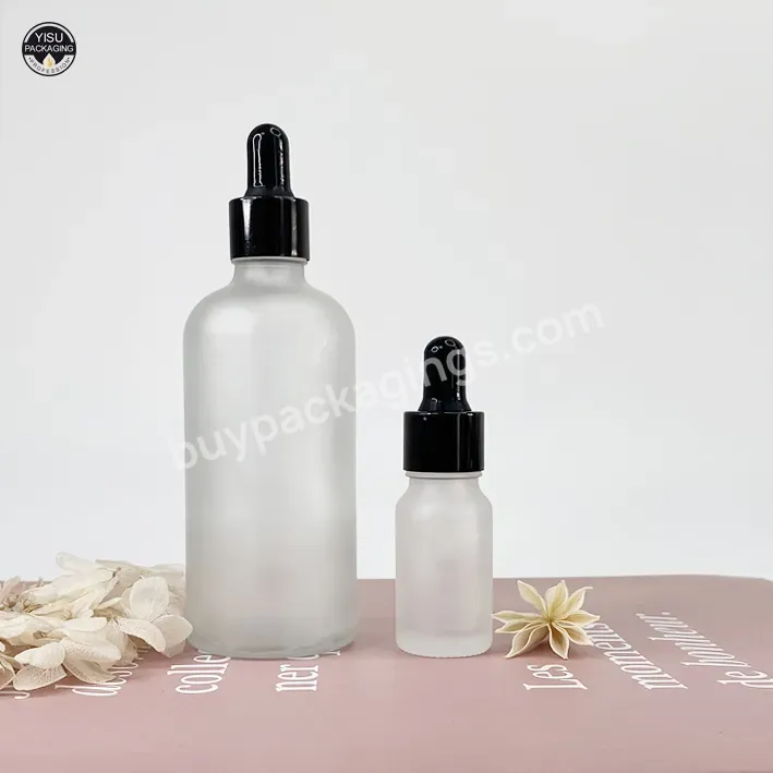 Custom Colorful 5 Ml 10 Ml 20 Ml 30 Ml 50 Ml 100 Ml Glass Essential Oil Bottle With Dropper And Black Cap