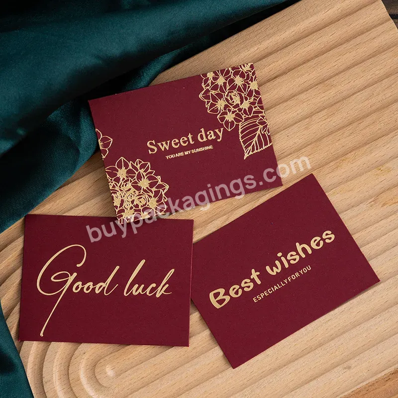 Custom Colorful Gold Foil Paper Thank You Cards With Logo Thank You Business Card Printing