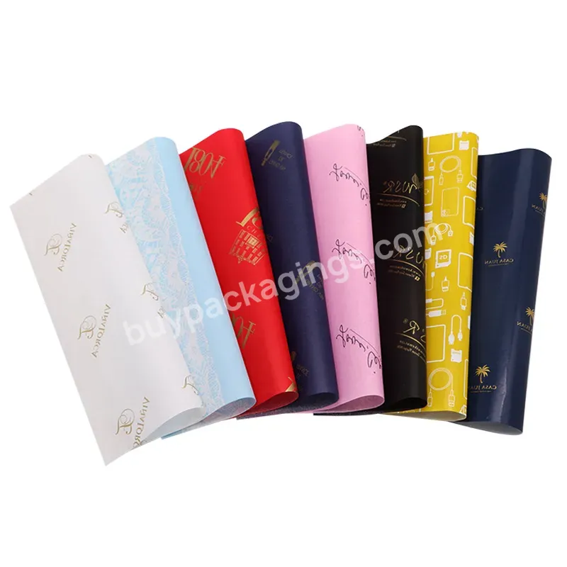 Custom Colorful Tissue Paper Eco-friendly One Side Printing Kraft Wrapping Gift Wrapping Paper