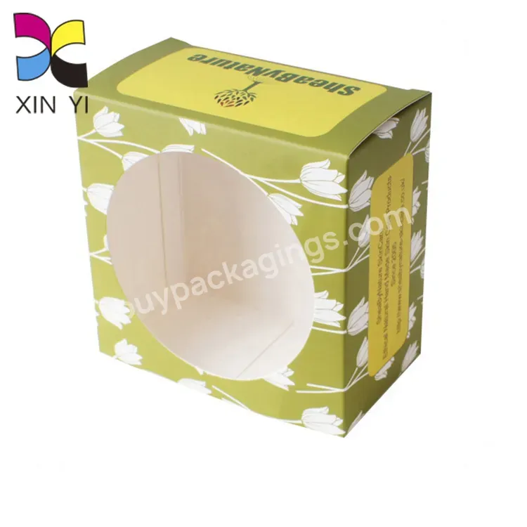 Custom Coloring White Card Matt Window Packaging Paper Soap Box Packaging