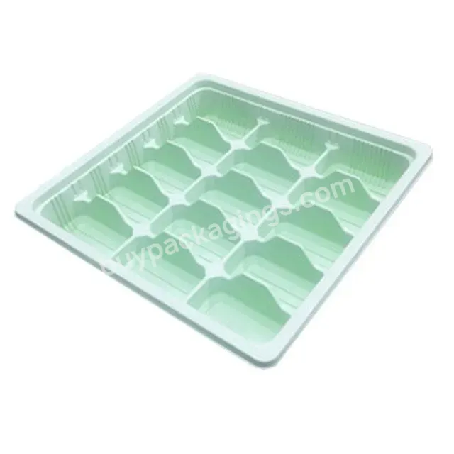 Custom Compartments Food Grade Plastic Pp Frozen Food Tray Packaging Disposable Blister 15 Cell Dumpling Container Tray