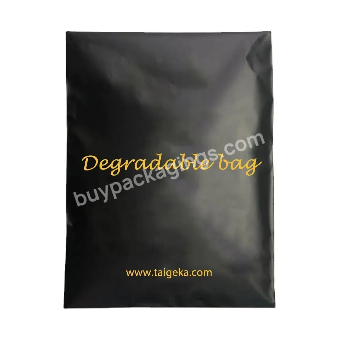 Custom Compostable Eco-friendly Black Ldpe Poly Mailer Shipping Envelopes Mailing Bags For Clothing