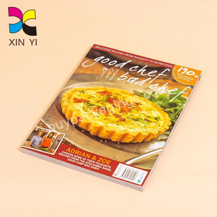 Custom Cooking Book Printing High Quality Wholesale Paperback Bound