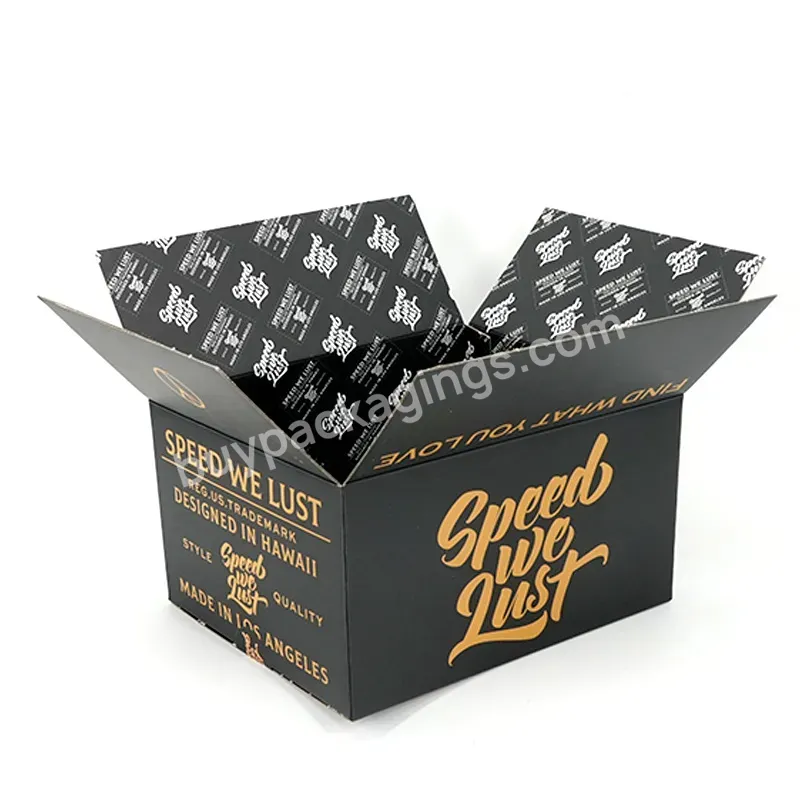 Custom Corrugated Cardboard 4x4x4 Shipping Boxes Black Corrugated Custom Box