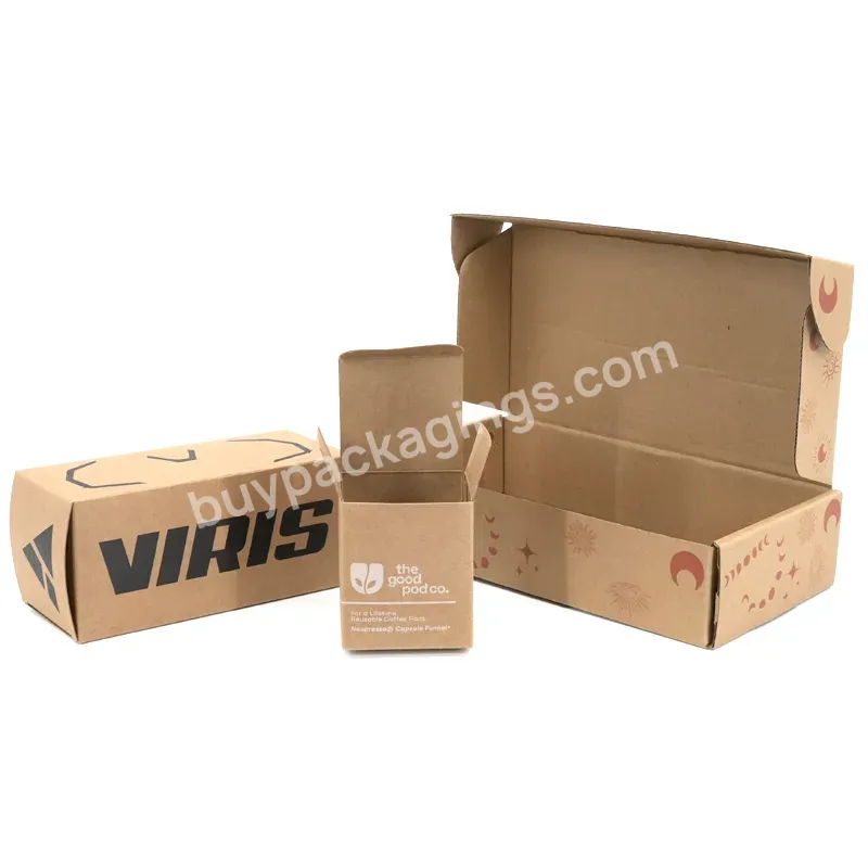 Custom Corrugated Cardboard Mailer Subscription Box Packaging Clamshell Wig Beauty Skincare For Cosmetic