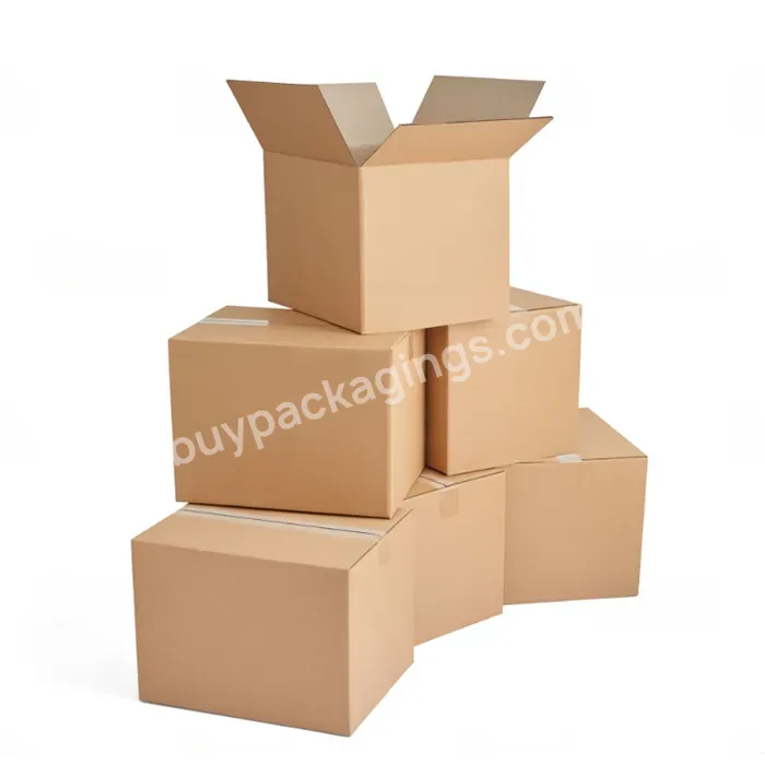 Custom Corrugated Cardboard Parcel Box Shipping Packaging Kraft 8x8x6 Shipping Box