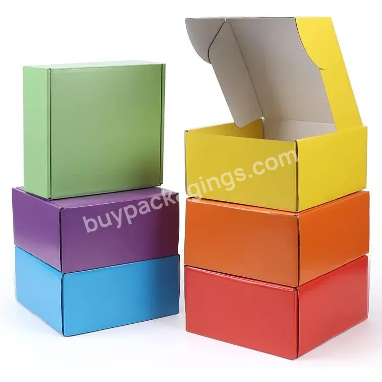 Custom Corrugated Gift Fold Box Oem Factory Eco Friendly Shipping Paper Mailer Box Packaging With Logo