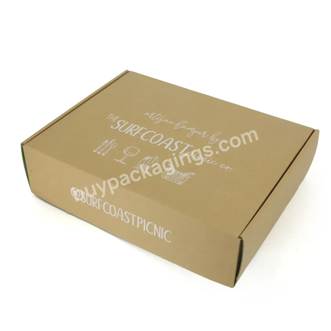 Custom Corrugated Gift Fold Box Oem Factory Eco Friendly Shipping Paper Mailer Box Packaging With Logo