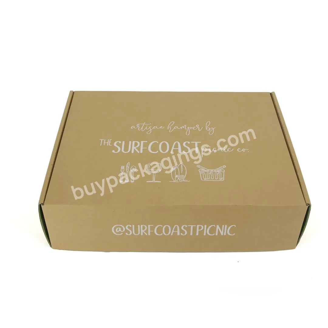 Custom Corrugated Gift Fold Box Oem Factory Eco Friendly Shipping Paper Mailer Box Packaging With Logo