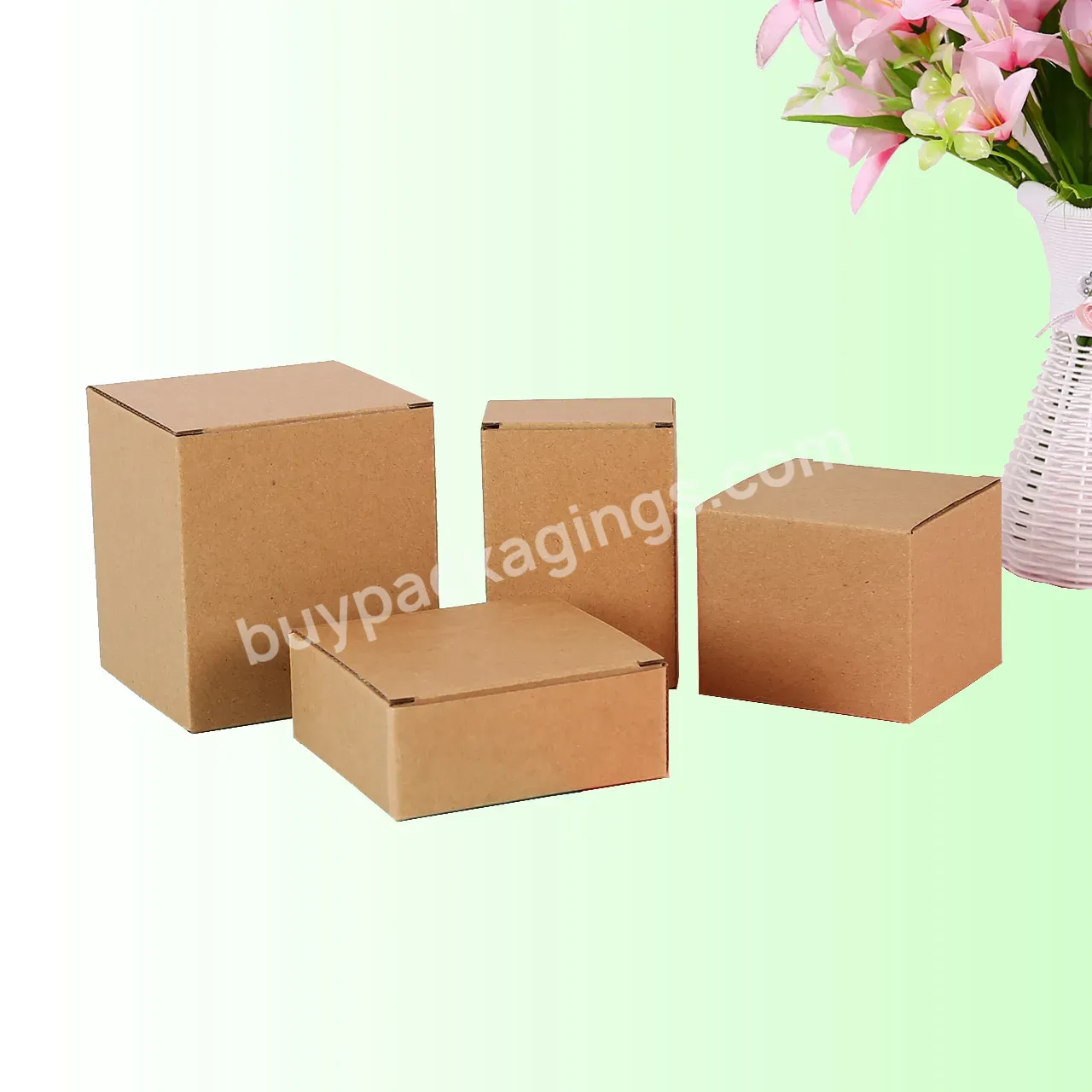 Custom Corrugated Paper Box Packaging Foldable Paper Express Clothing Shipping Mailer Box With Logo And A7 Box Mailers