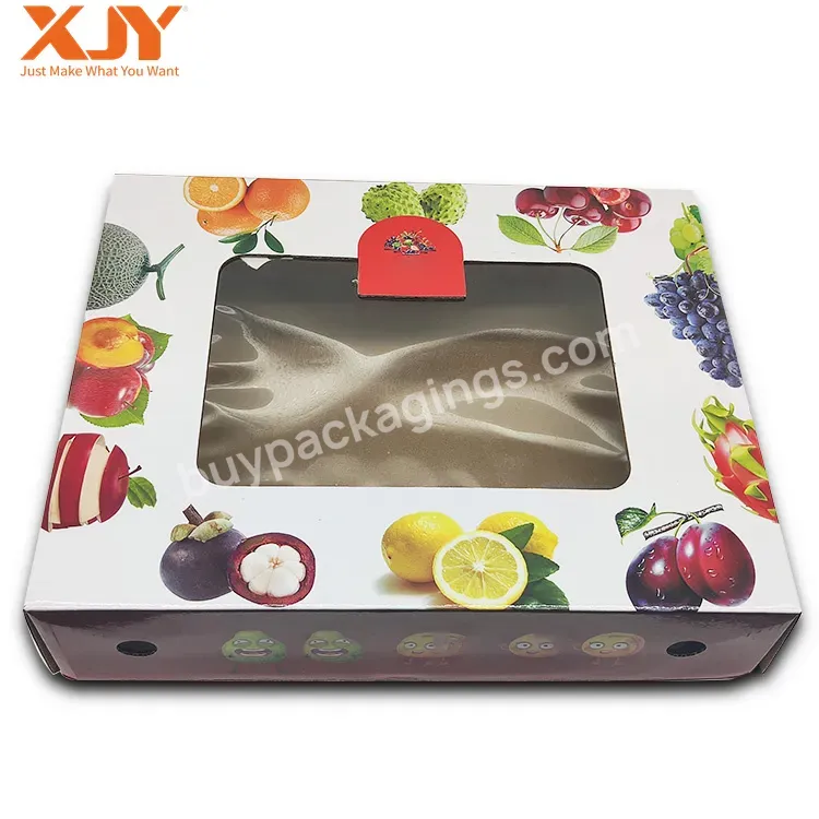 Custom Corrugated Paper Food Packing Box For Fruit Packaging