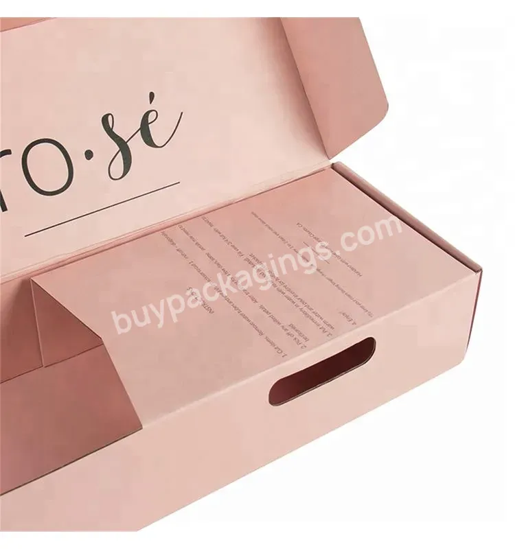 Custom Corrugated Rose Flower Box Pink Flower Sleeve Wrapping Paper Gift Box For Flower Packaging Shipping Box