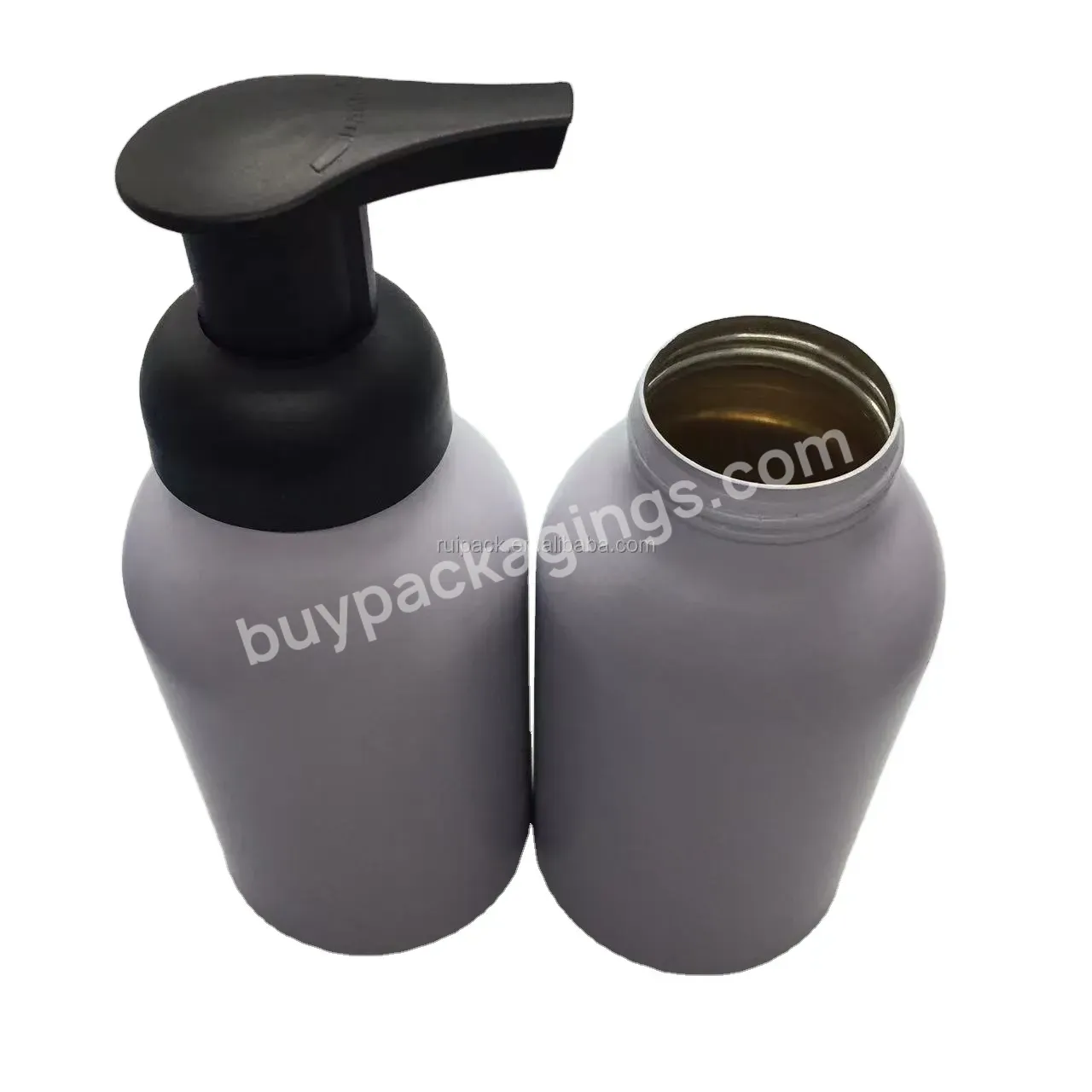 Custom Cosmetic Aluminum Daily Foaming Bottle 300ml,500ml With Foam Dispenser