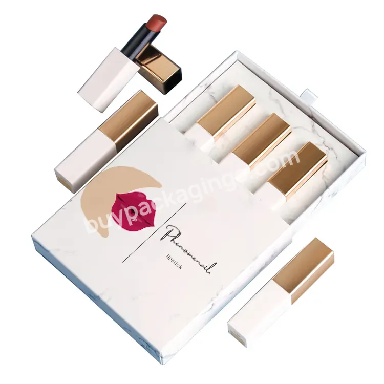 Custom Cosmetic Paper Box With Logo Lipstick Lip Gloss Paper Box Cosmetic Lip Gloss Makeup Tools Paper Box