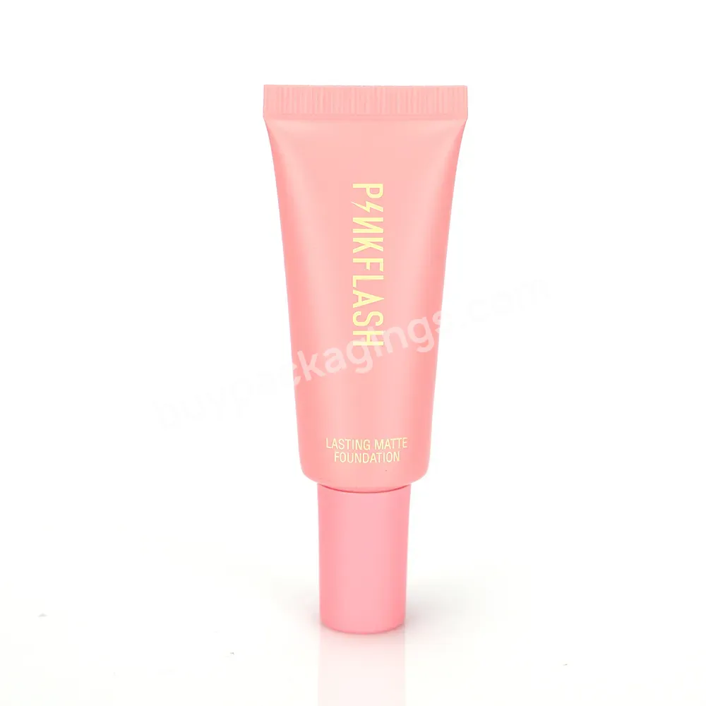 Custom Cosmetic Pink Cosmetic Soft Tube For Foundation Packaging