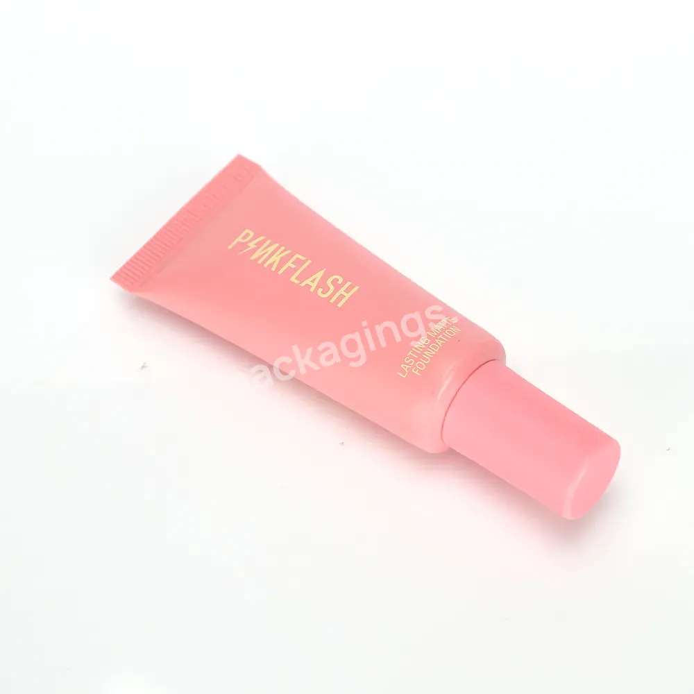 Custom Cosmetic Pink Cosmetic Soft Tube For Foundation Packaging