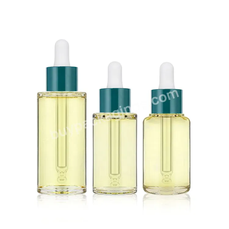 Custom Cosmetic Skin Care Plastic Dropper Bottle Liquid Pet Plastic Essential Serums Bottle With Droppers 30ml