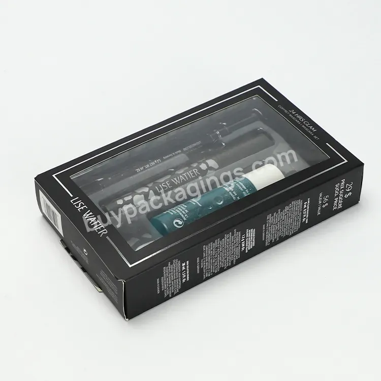 Custom Cosmetic Tube Paper Packaging Box With Clear Window