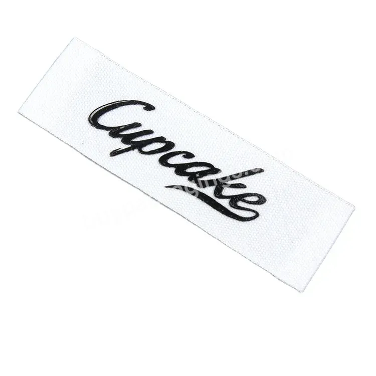 Custom Cotton Label Print Label With Wash Care Logo For Clothing Neck Label