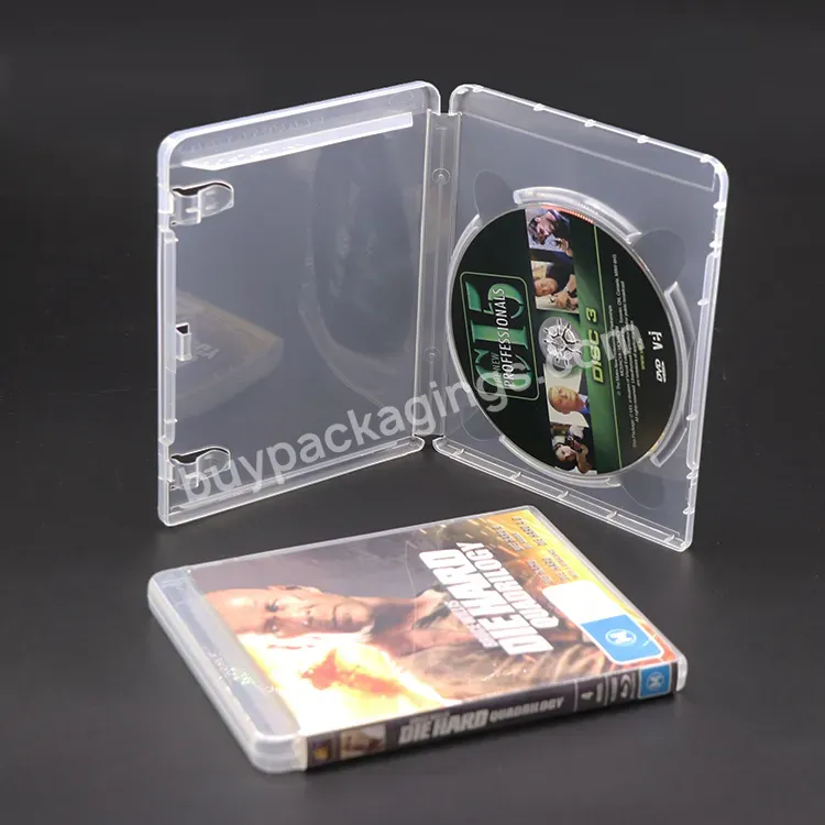 Custom Cover Packing Plastic Storage Single Game Cd Holder Portable Mini Pc Gaming Case For Ps2 Ps3 Ps4 Playstation 3 4 5