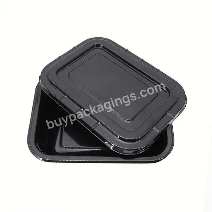 Custom Cpet Disposable Plastic Trays For Food Lunch Bento Box Food Tray