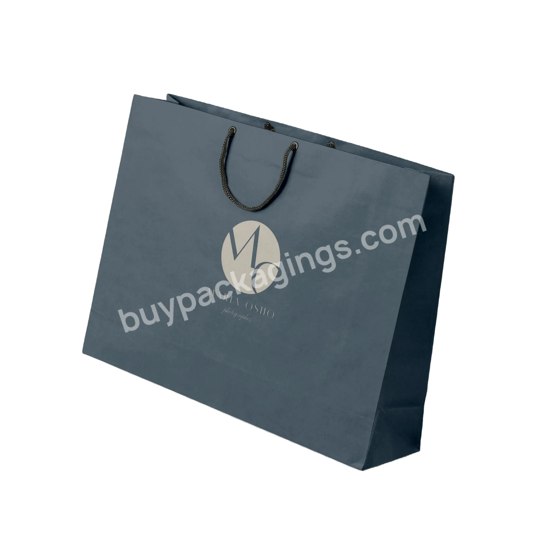 Custom Craft Paper Shopping Tote Bag Boutique Kraft Shopping Paper Bag With Your Own Logo For Clothing