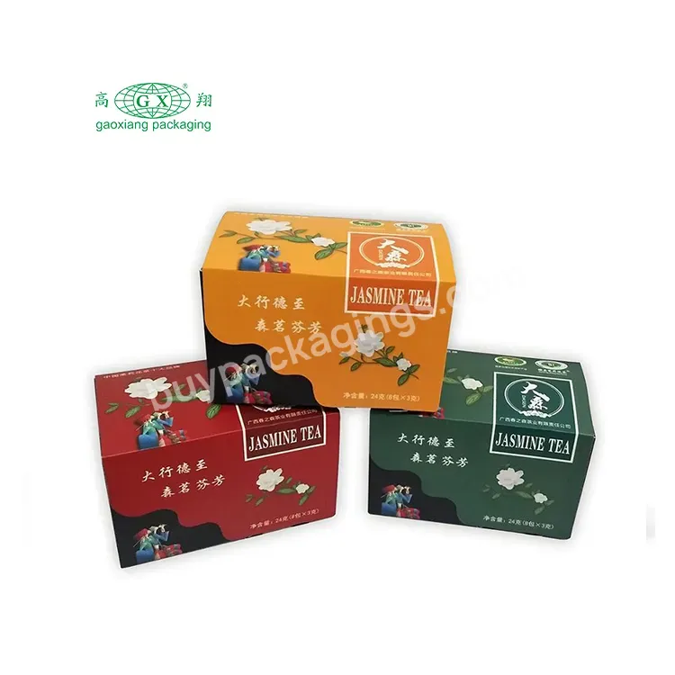 Custom Creative Flip Type Multicolor Matte Cardboard Paper Scented Tea Packaging Box