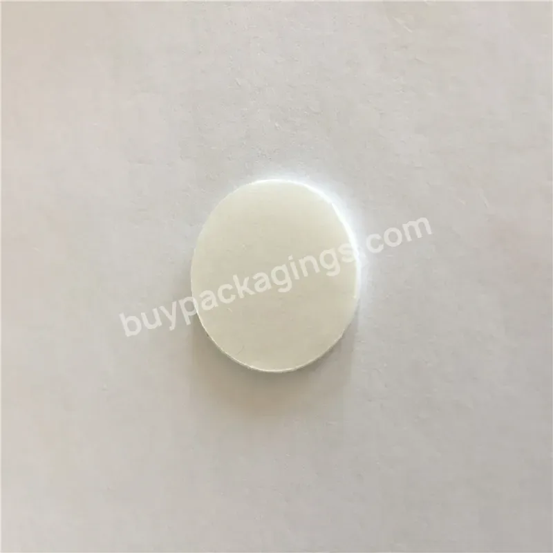 Custom Customized Pe Foam White Color Adhesive Sticky Bottle Lid Liner/sealer