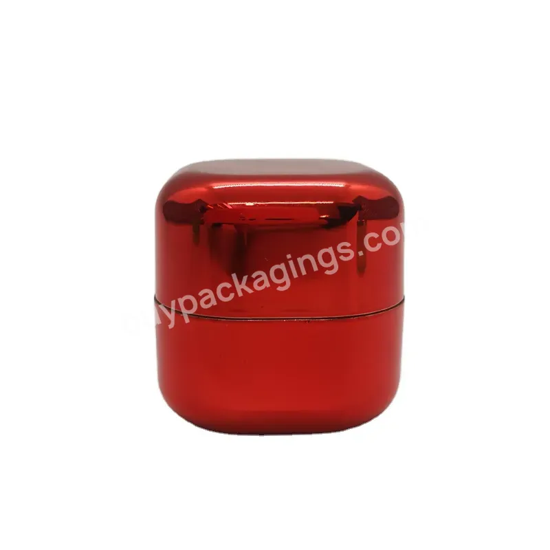 Custom Customized Refillable 7g Square Empty Lip Balm Ball Container Eye Cream Serum Jar Lip Scrub Lipgloss Tubes