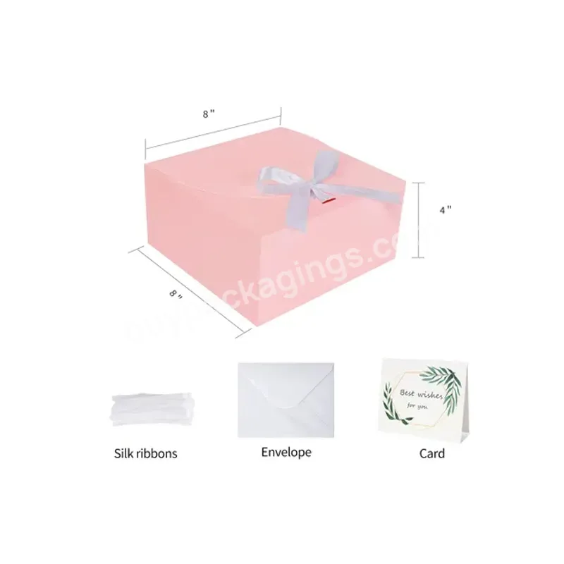 Custom Decorative Box Packaging Printing,Pink Gift Paper Boxes Wholesale