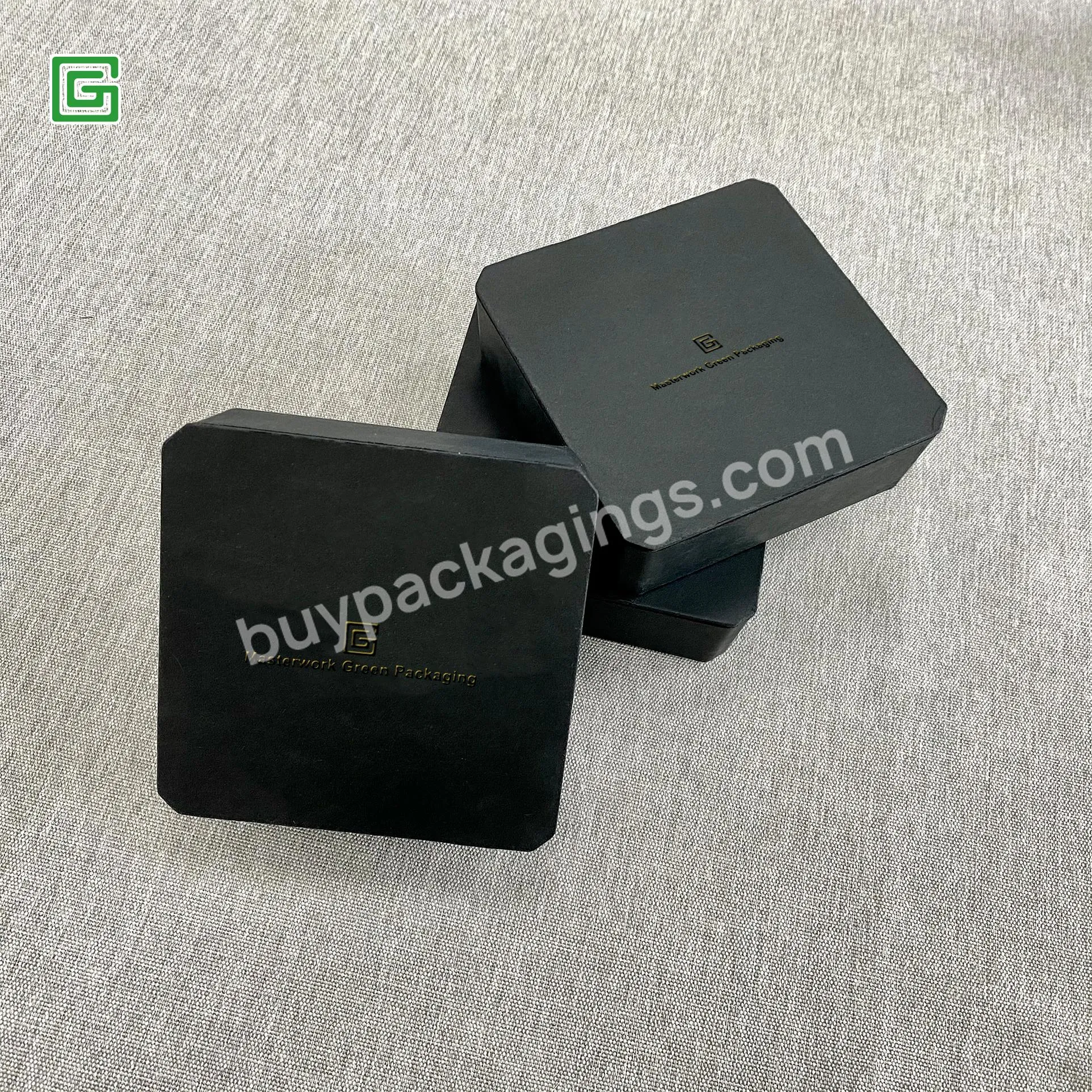 Custom Degradable Luxury Full Color Jewelry Sugarcane Printed Paper Boxes Packaging