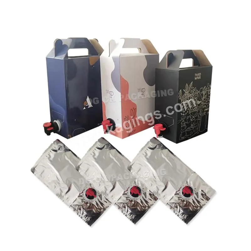 Custom Design 5l 10l 20l 220l Coffee Liquid Container Bib Bag In Box With Tap Valve Dispenser
