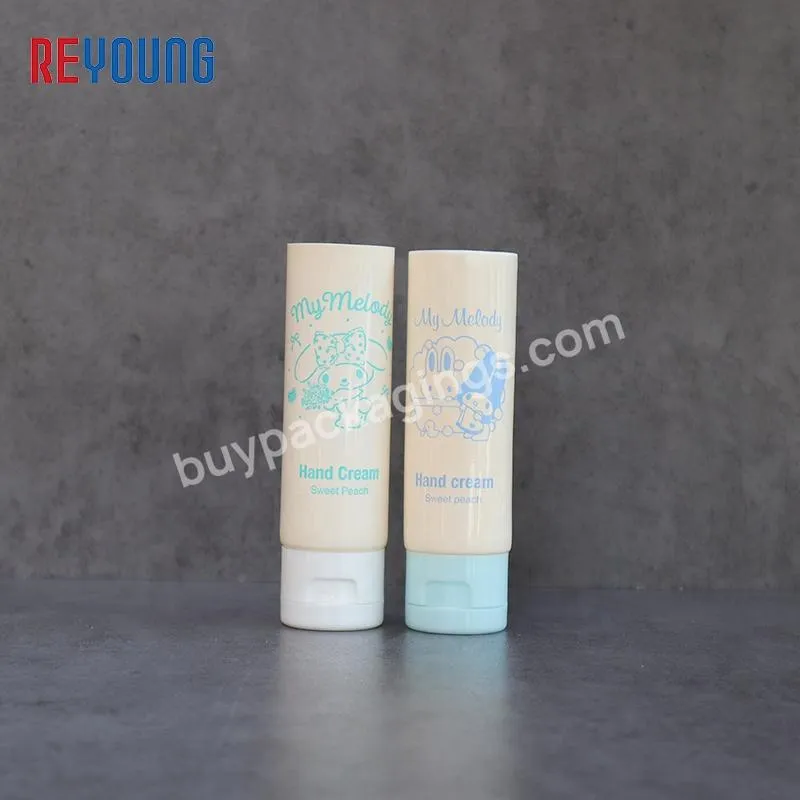 Custom Design 8 Ounce PE Plastic Tubes Cosmetic Packaging Container With Offset Printing For Hand Cream