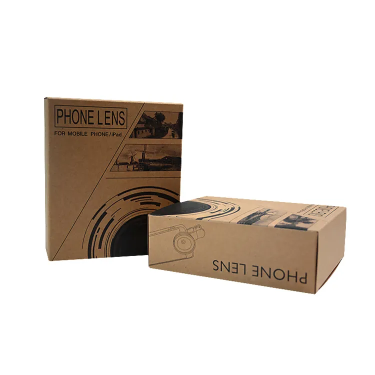 custom design brown paper gift cardboard box