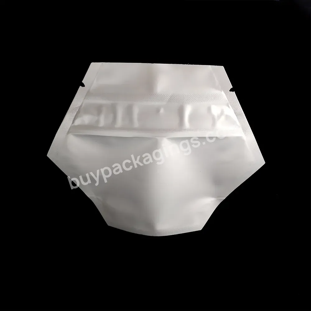 Custom Design Child Proof Zipper Octagon Mylar Bags 3.5g Die Cut Irregular Shape Packaging Bags