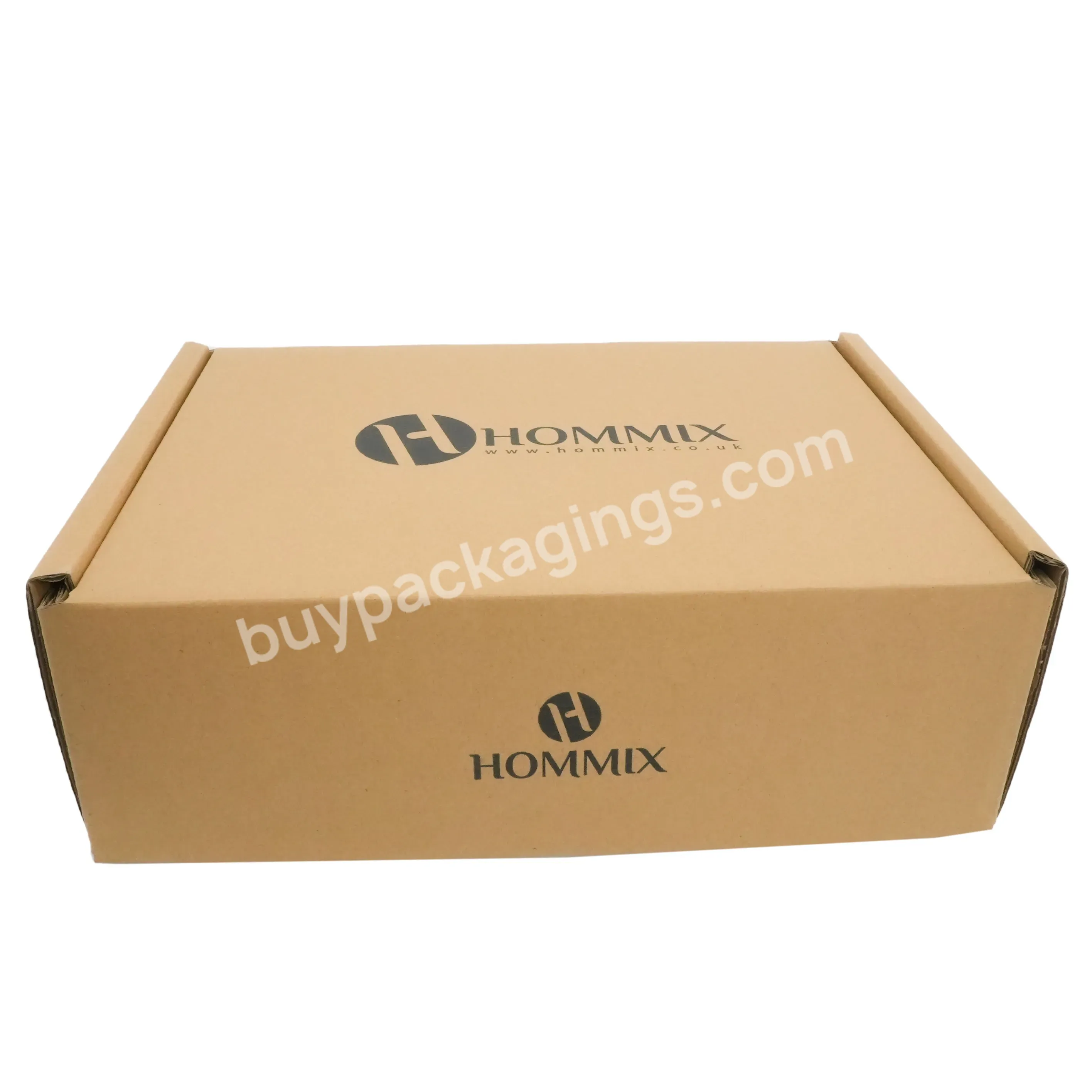Custom Design Clothes Packaging Kraft Paper Corrugated Carton Box