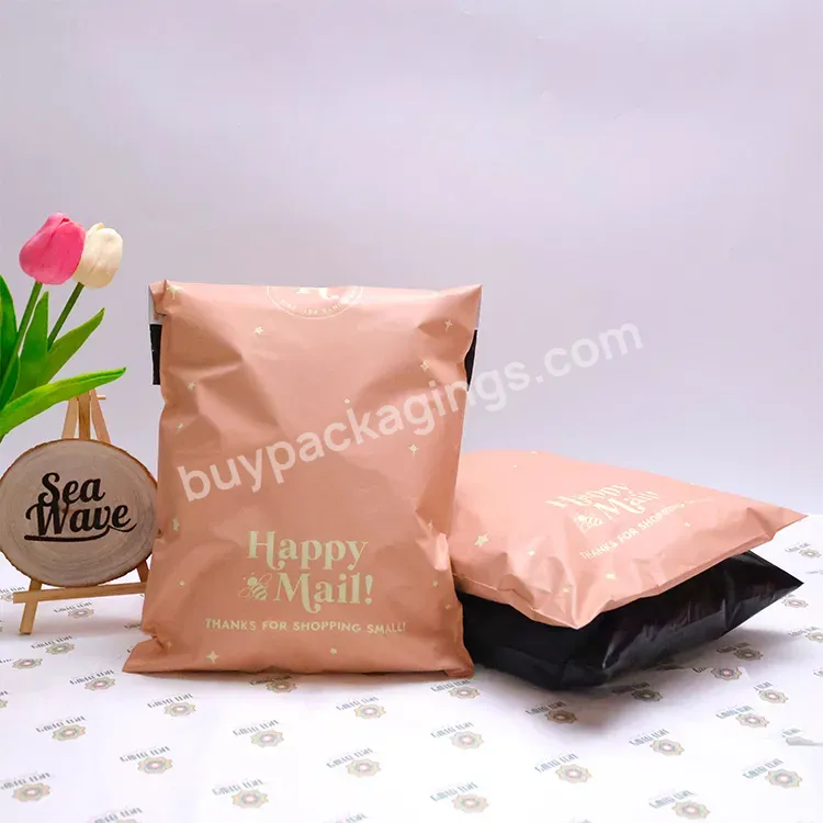 Custom Design Eco-friendly Pink Courier Bag Poly Mailers Shipping Envelopes Mailing Bag For Clothing