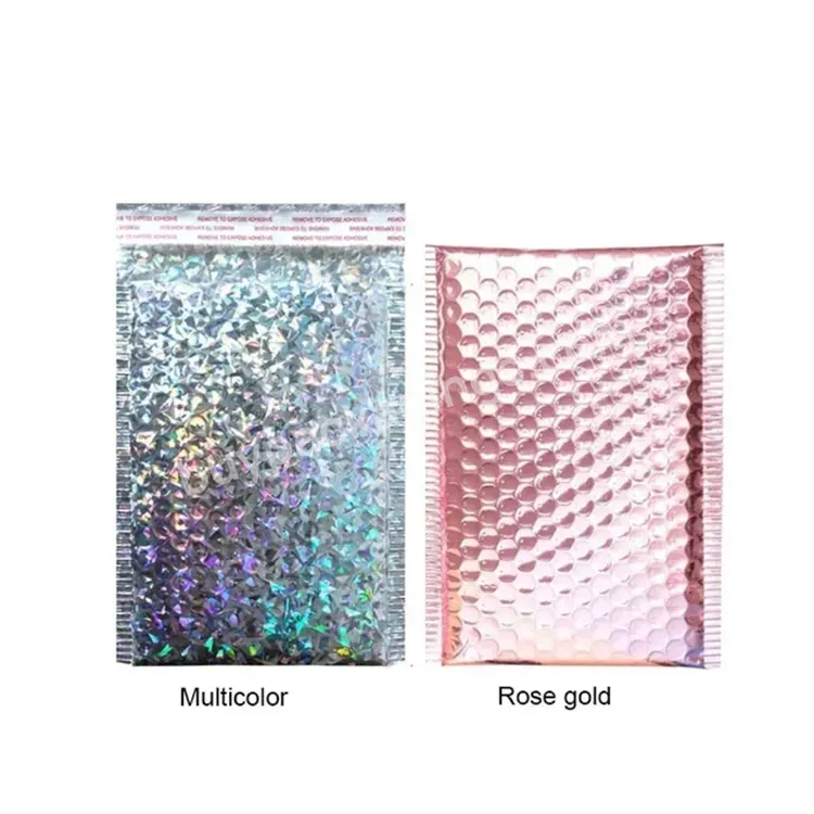 Custom Design Envelopes Padded Bubble Mailing Bags Rose Gold Glitter Metallic Foil Teal Bubble Mailers Logo - Buy Envelopes Bubble Mailing Bag,Custom Design Poly Bubble Mailers,Envelopes Padded Bubble Mailing Bags.