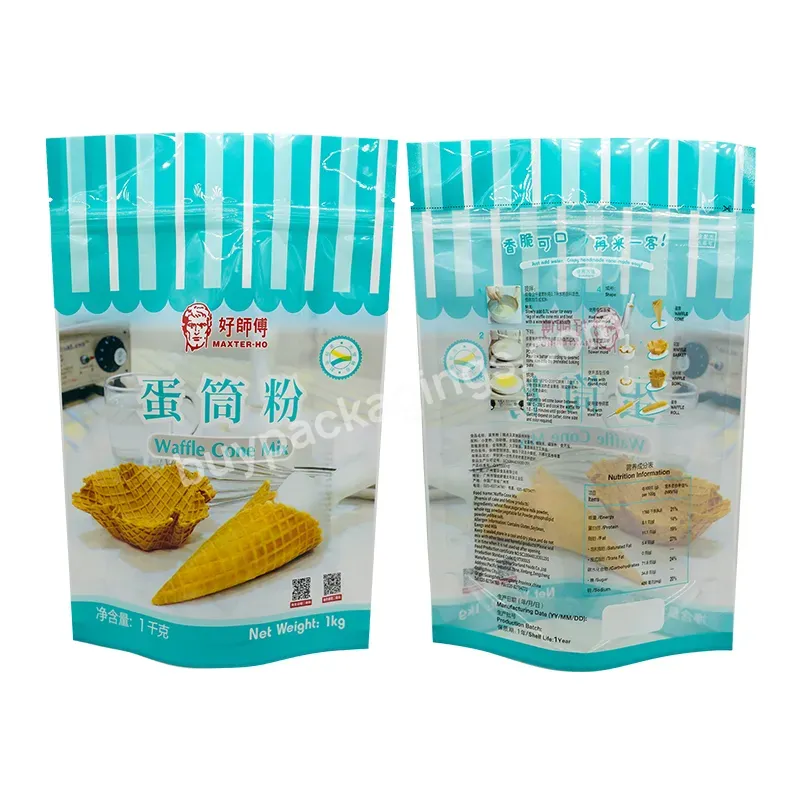 Custom Design Full Color Printed Smell Proof Food Grade Plastic Zip Lock Seal Stand Up Food Packaging Pouch Bag Transparent